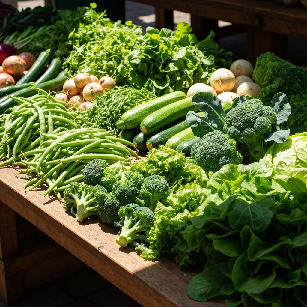 Variety of fresh vegetables